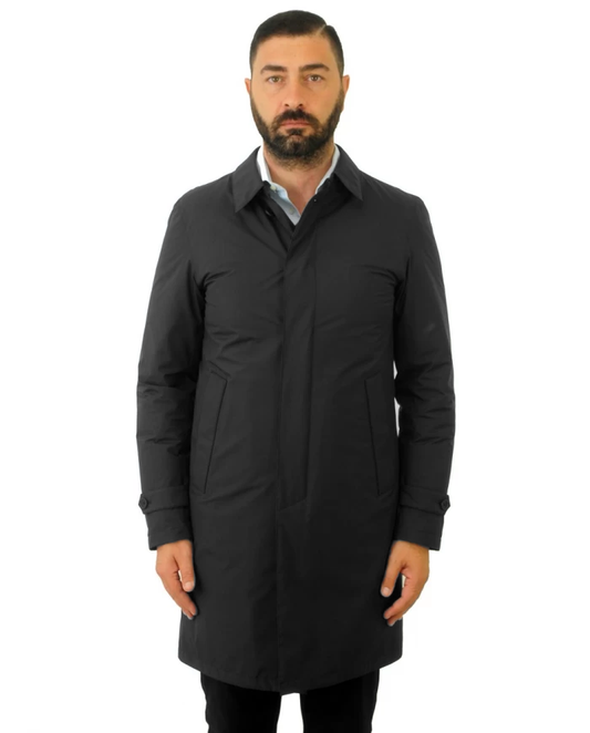 Elegant Men's Waterproof Down Raincoat