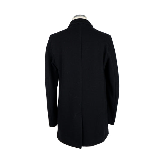 Elegant Wool Blend Buttoned Coat