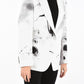 Abstract Print Single-Breasted Jacket