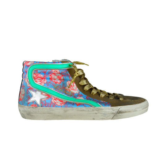 Multicolored Floral Print Luxe Sneakers