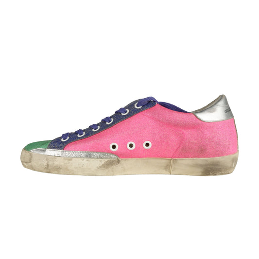 Glittering Multicolor Leather Sneakers