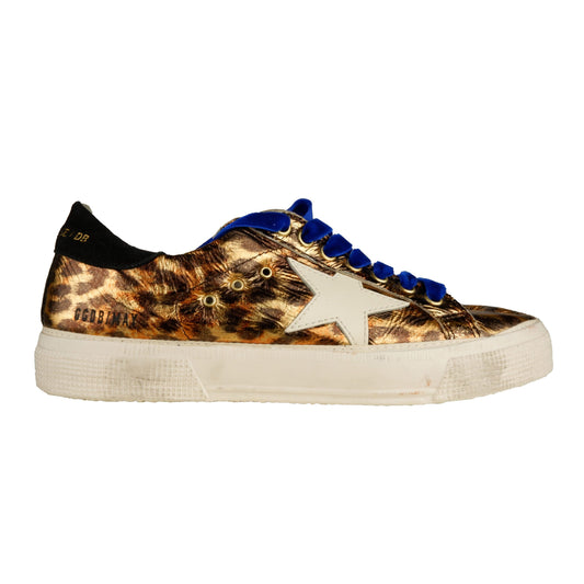 Chic Leopard Patent Leather Sneakers