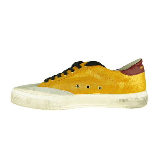 Glittered Gold Patent Leather Sneakers
