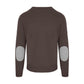 Elegant Brown Cashmere-Wool Blend Sweater