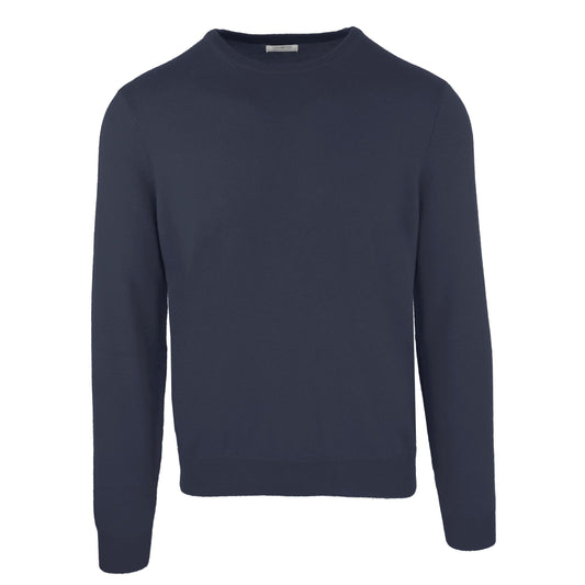 Navy Elegance Wool-Cashmere Blend Sweater