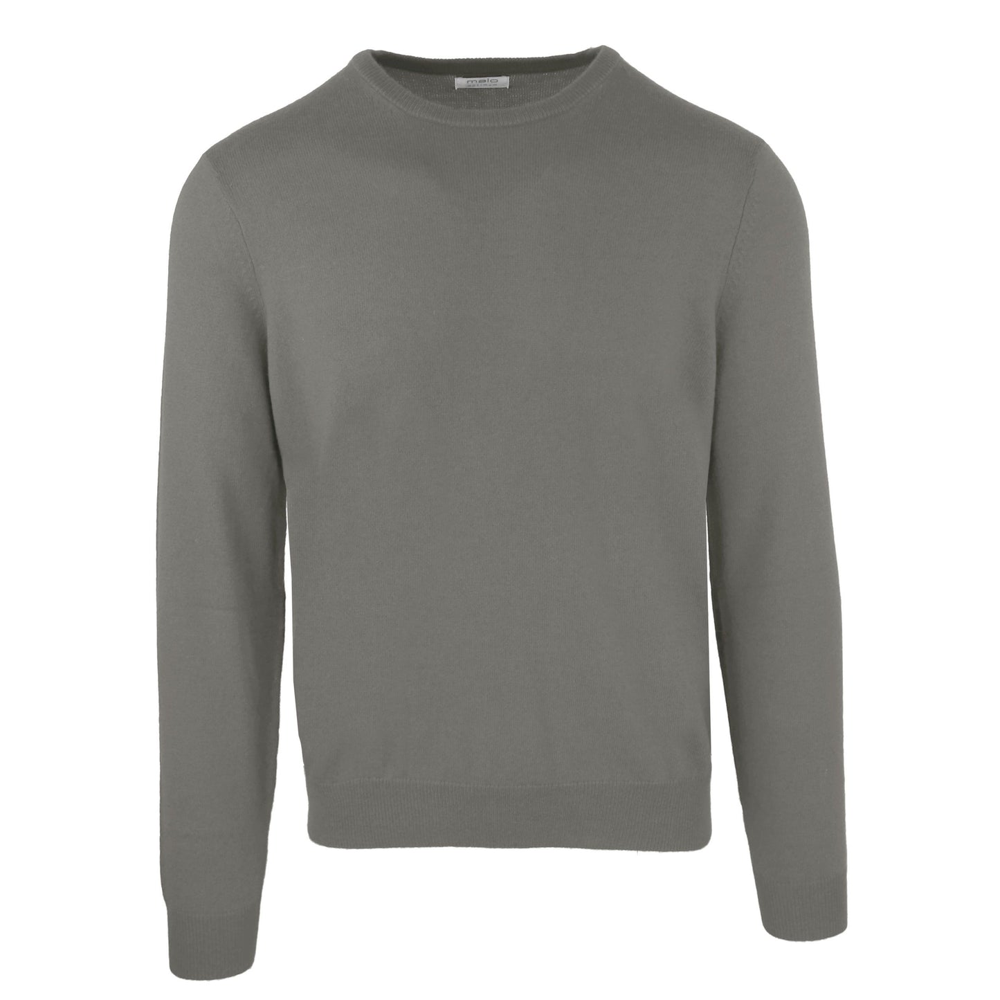 Italian Wool-Cashmere Blend Sweater in Medium Gray