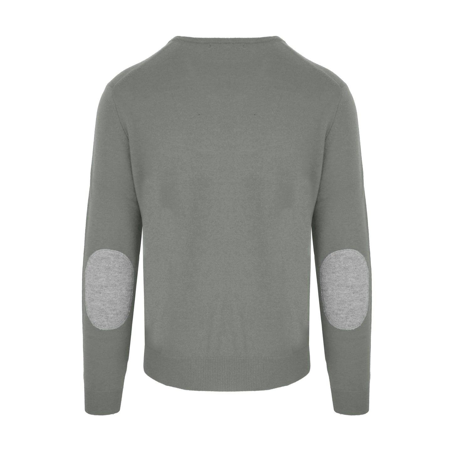 Italian Wool-Cashmere Blend Sweater in Medium Gray