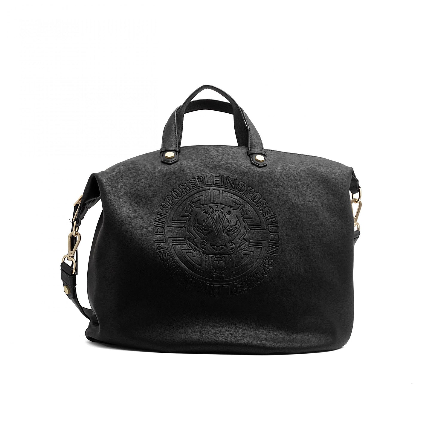 Black Polyester Crossbody Bag