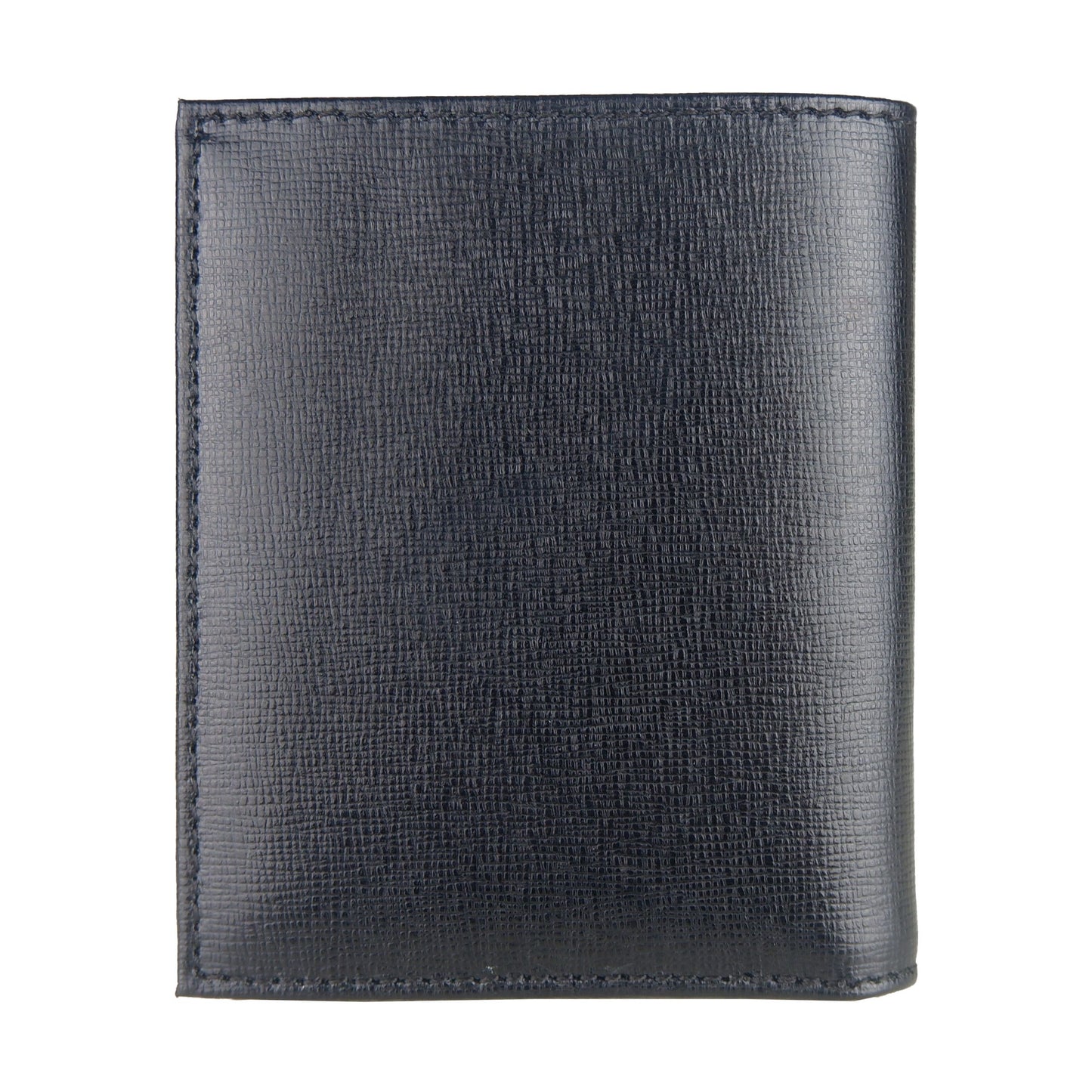 Sleek Black Calfskin Leather Wallet