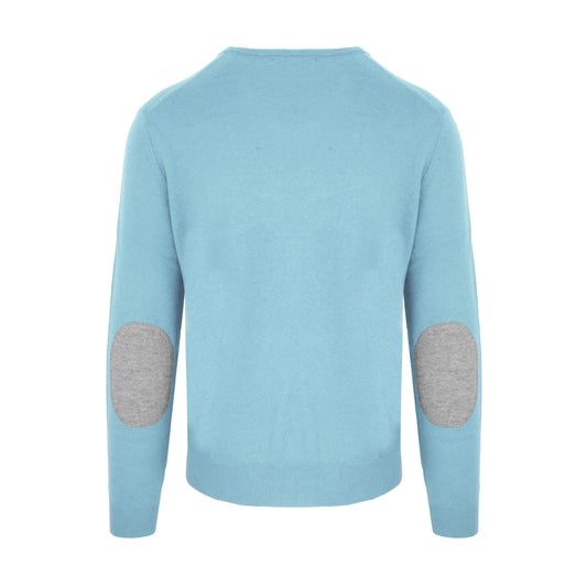 Sky Blue Luxe Cashmere-Wool Blend Sweater