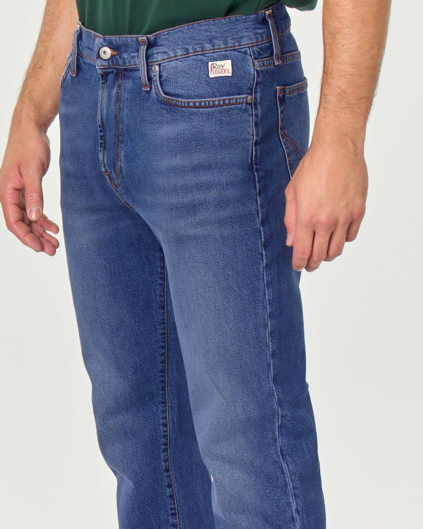 Tapered Medium Waist Italian Jeans