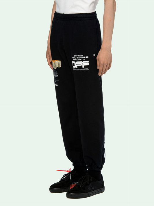 Iconic Side Stripe Black Sweatpants