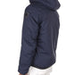 Sleek Nylon Hooded Jacket with Eco-Fur Detail