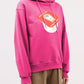 Vibrant Fuchsia Hooded Sweatshirt for Women