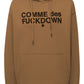 Chic Brown Logo Print Hooded Sweatshirt