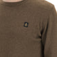 Elegant Wool-Cashmere Blend Crew Neck Sweater