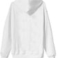 Elevated Casual White Hooded Sweatshirt