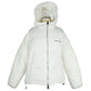 Chic White Down Jacket with Iconic Print