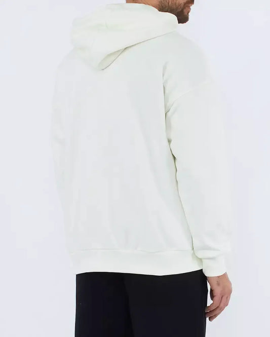 Elevated Classic White Hooded Sweatshirt