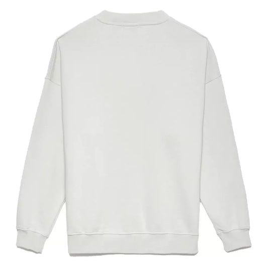 Elevate Your Style: White Crewneck Logo Sweatshirt