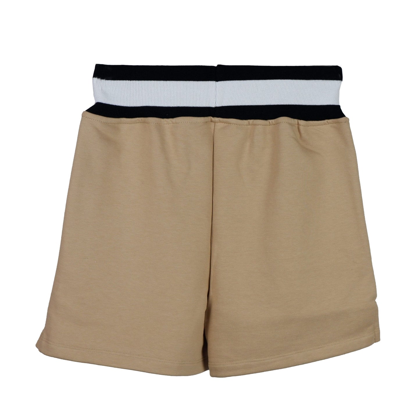 Chic Stretch Shorts With Logo