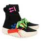 Striking Moto Wrap Sneakers with Iconic Logo Print