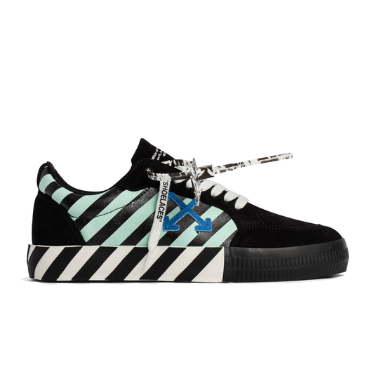Suede & Canvas Striped Low Sneakers - Elegant Footwear