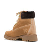 Beige Leather Iconic Design Boots