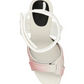 Chic White Calfskin Ankle-Strap Sandals