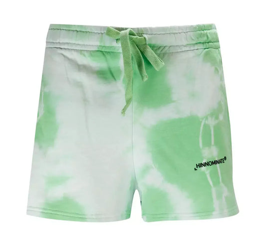 Emerald Envy Cotton Shorts with Chic Print