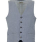 Chic Cotton Denim Vest with Button Closure