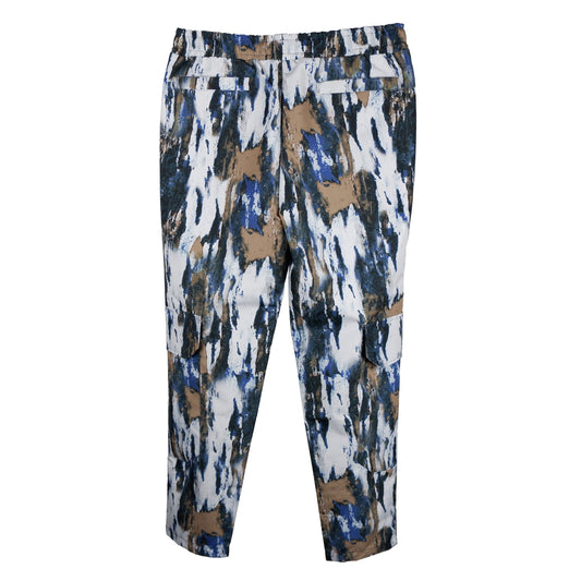 Abstract Print Synthetic Trousers