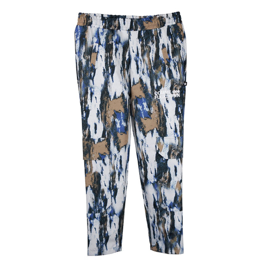 Abstract Print Synthetic Trousers