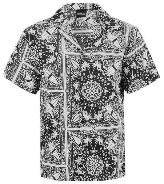 Abstract Print Hawaiian Short Sleeve Shirt