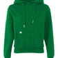 Chic Green Hooded Cotton Sweatshirt with Logo Embroidery