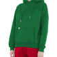 Chic Green Hooded Cotton Sweatshirt with Logo Embroidery