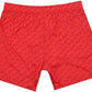 Red Logo Print Men's Medium Boxer Swim Shorts
