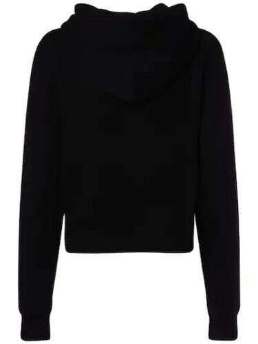 Chic Black Cotton Embroidered Sweatshirt