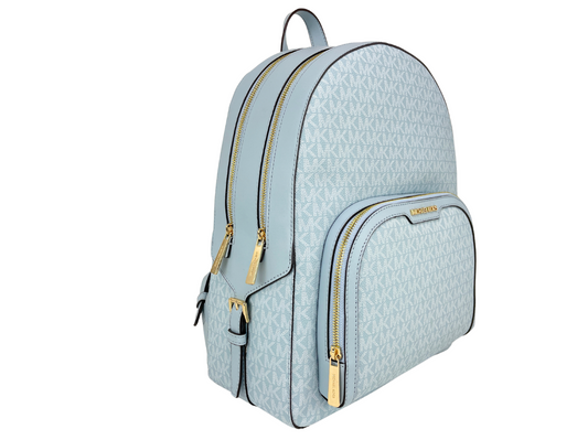 Jaycee Pale Ocean Large Zip Pocket Backpack Bookbag Bag