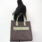 Kenly Large Brown PVC Light Sage North South Tote Computer Handbag
