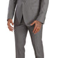 Elegant Grey Slim Fit Wool Silk 3 Piece Suit