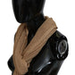 Elegant Men's Brown Neck Wrap Shawl Scarf