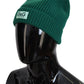 Elegant Virgin Wool Green Beanie