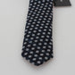 Blue Polka Dot Classic Mens Slim Necktie Tie