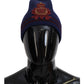 Elegant Virgin Wool Blue Beanie Hat