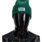 Elegant Virgin Wool Green Beanie