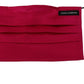 Elegant Red Cotton Pleated Face Mask