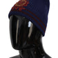 Elegant Virgin Wool Blue Beanie Hat