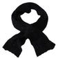 Elite Black Wool Blend Men's Scarf