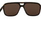 Elegant Brown Patterned Men's Sunglasses